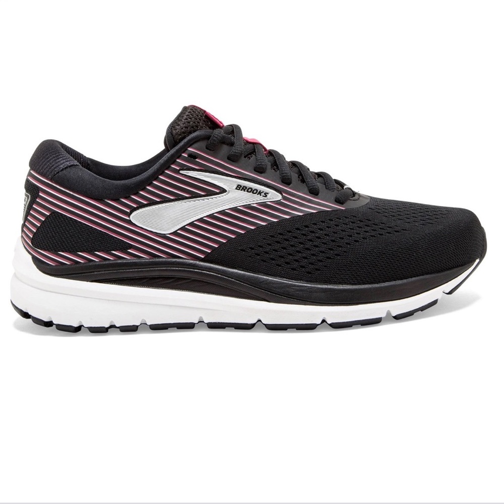 Brooks Addiction 14 Black/Pink/Silver Running Shoes S… Gem